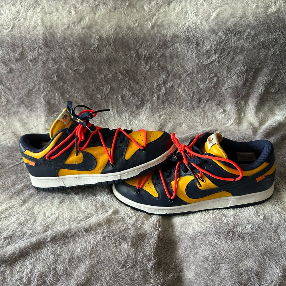 Nike Off-White X Dunk Low University Gold Size 12 Vnds